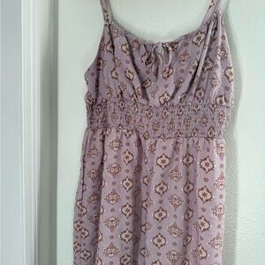 SO Mauve and Brown Patterned Dress